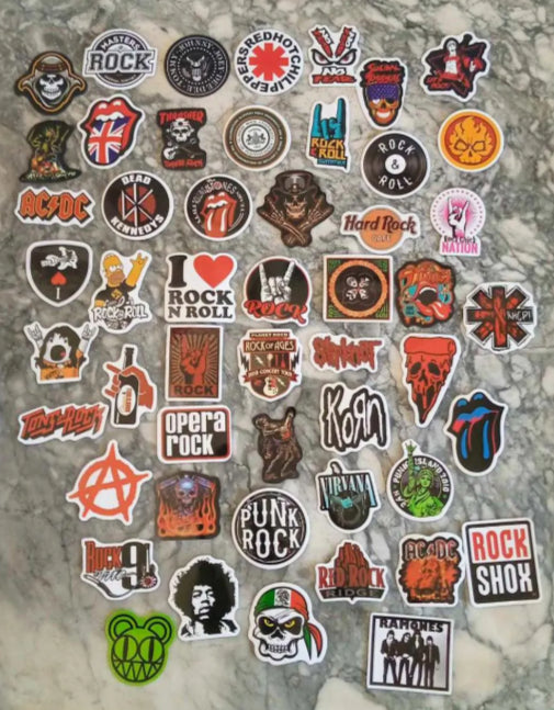 Lot de 50 stickers Rock/Metal. image 0
