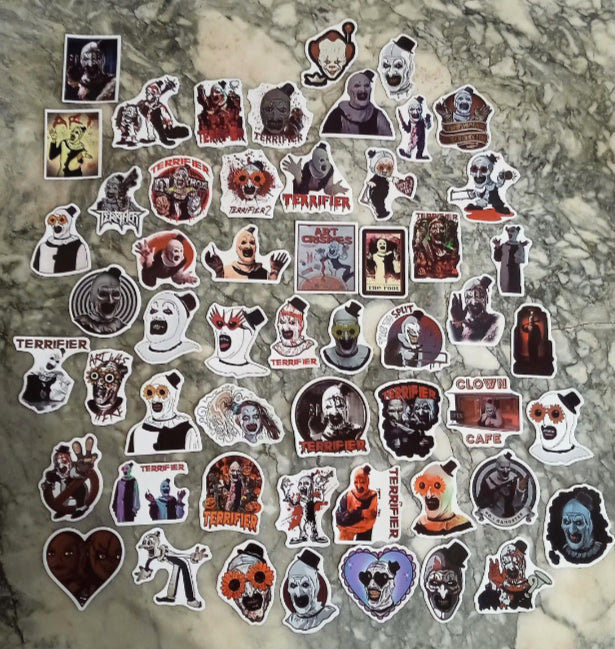 Lot stickers autocollants terrifier x 50 image 0