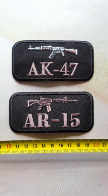 Lot de patchs X2 gun ak47 AR15 image 1