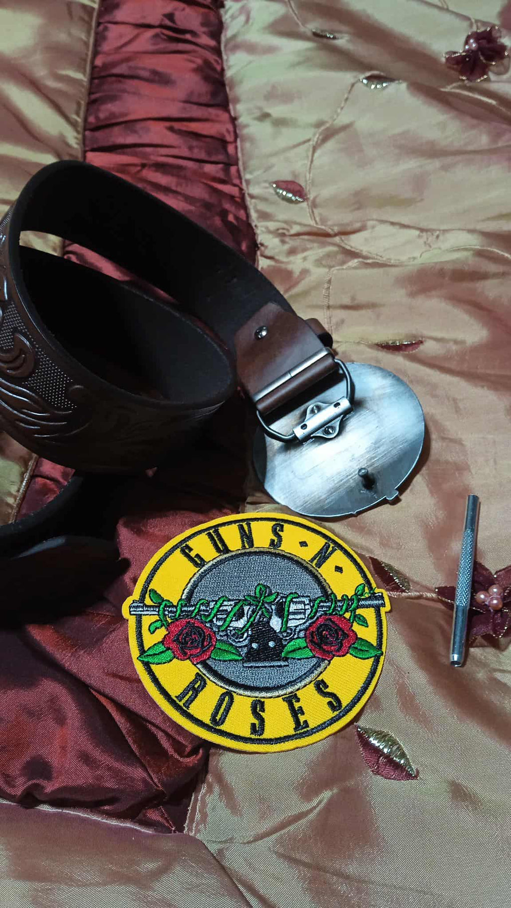 Ceinture + patch Guns N' Roses marron image 3