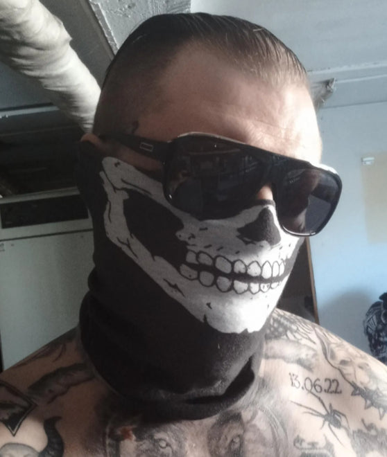 Tour de cou crane moto tête de mort skull image 0