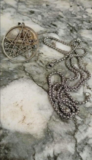Collier plus pendentif sigil du Necronomicon image 2