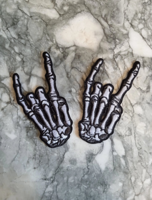 Lot de deux patchs rock main X 2 image 0