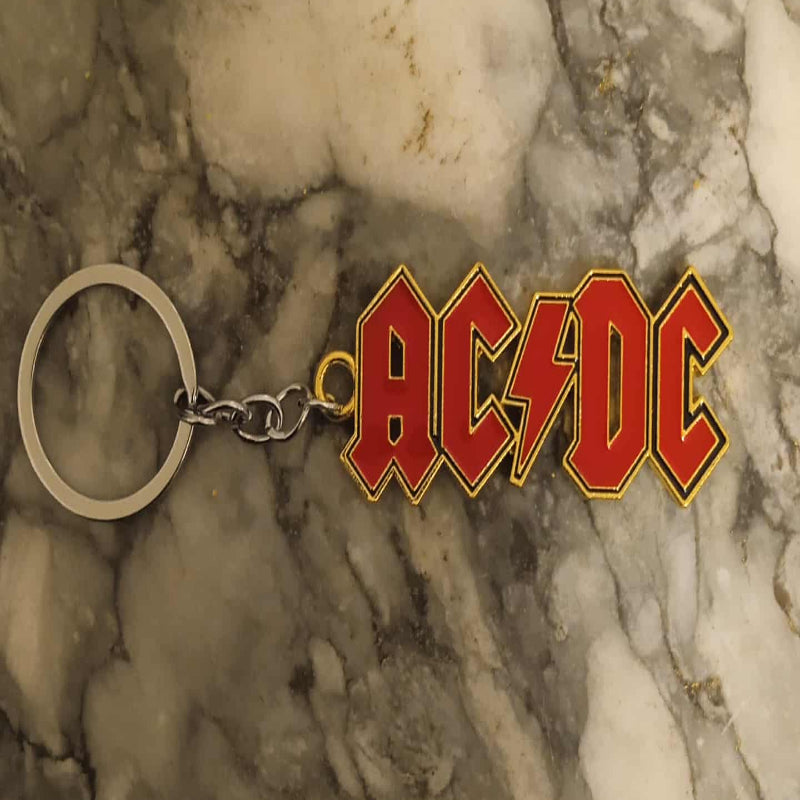 Porte clés AC/DC or