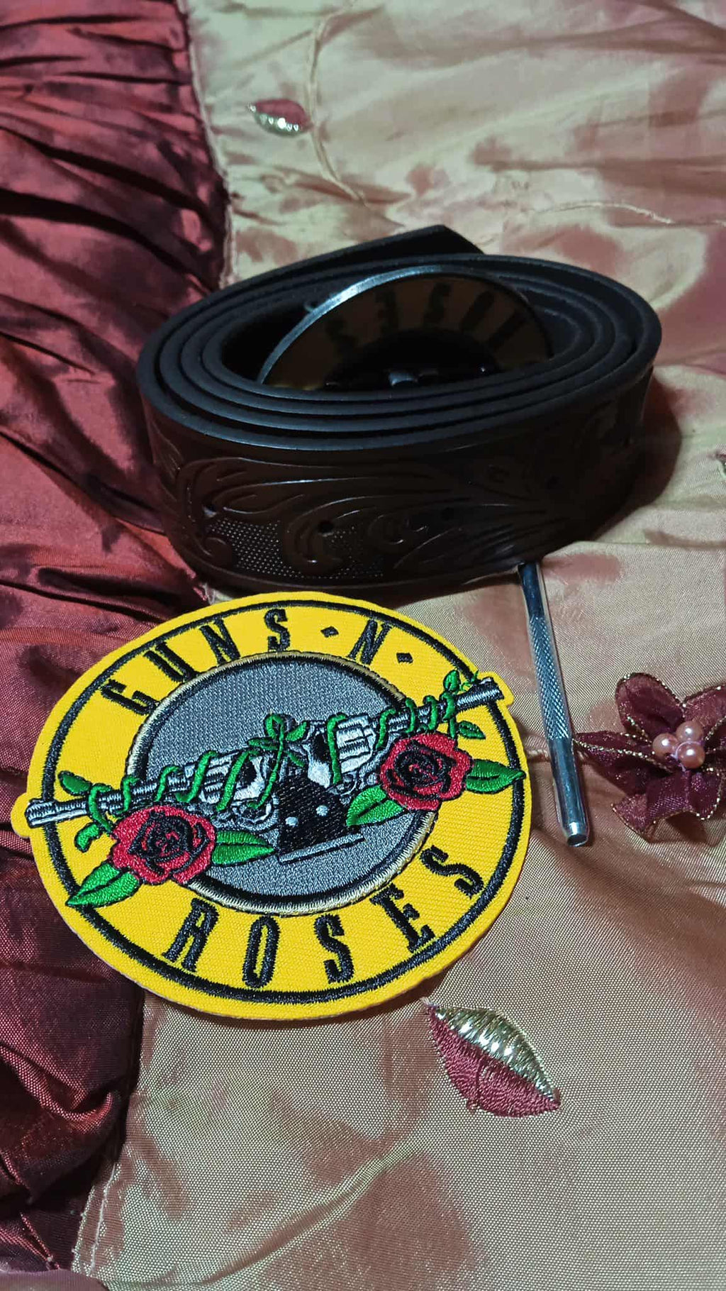 Ceinture + patch Guns N' Roses marron image 2