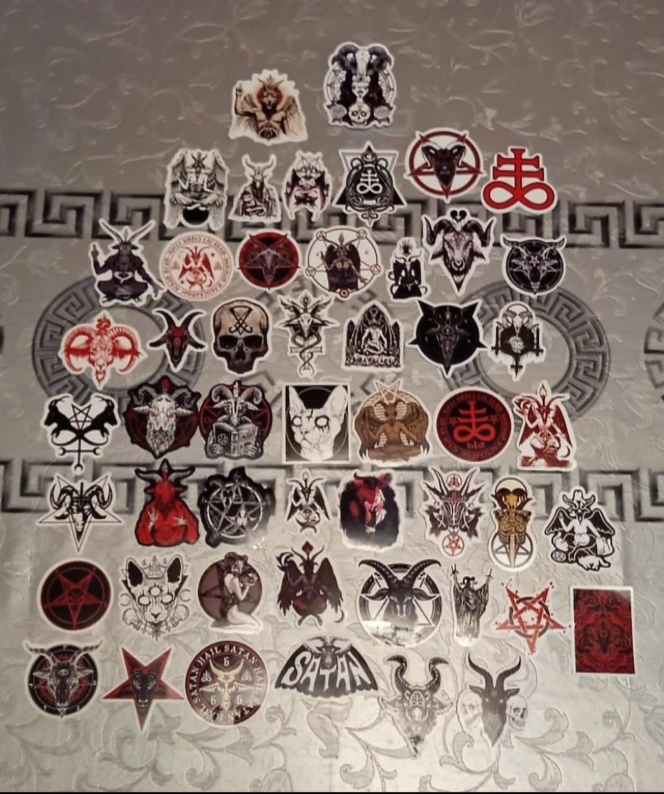 Stickers autocollant baphomet satan x 50 image 0