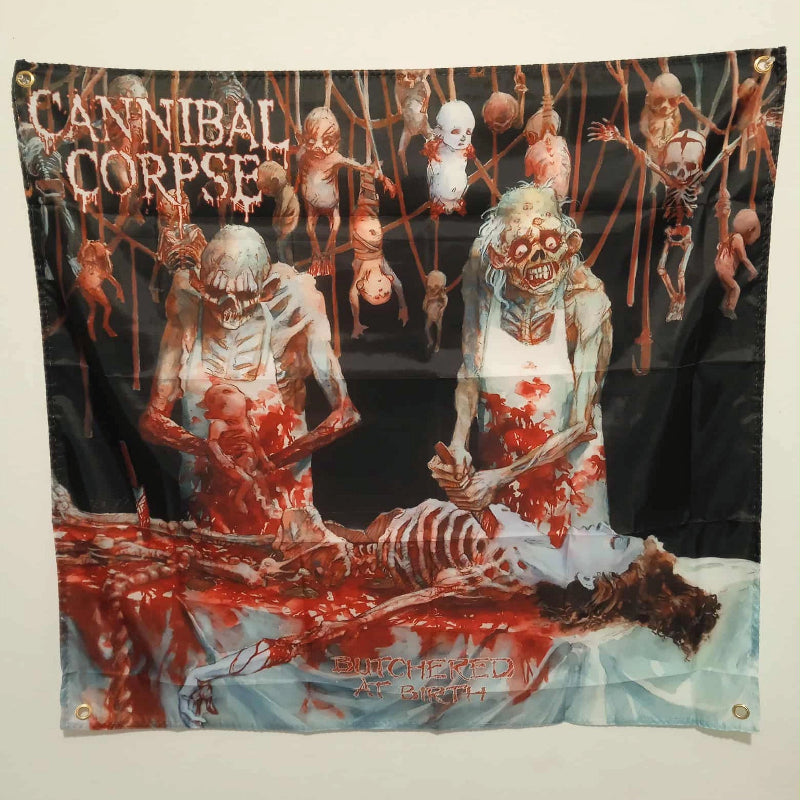 Drapeau Cannibal Corpse " Butchered at birth " image 0