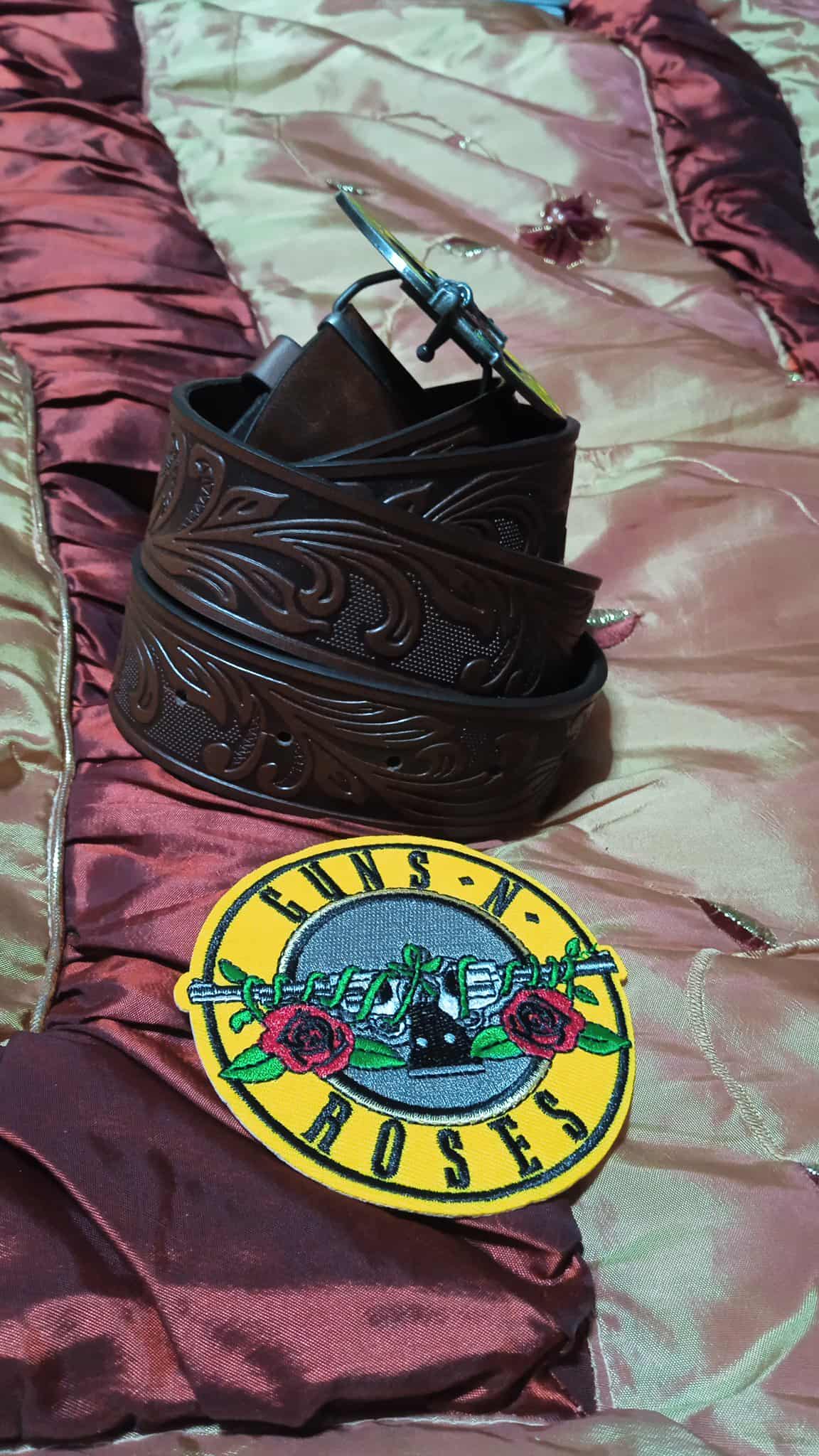 Ceinture + patch Guns N' Roses marron image 0