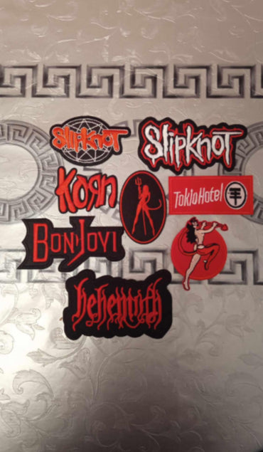 Lot de 8 patchs metal image 0