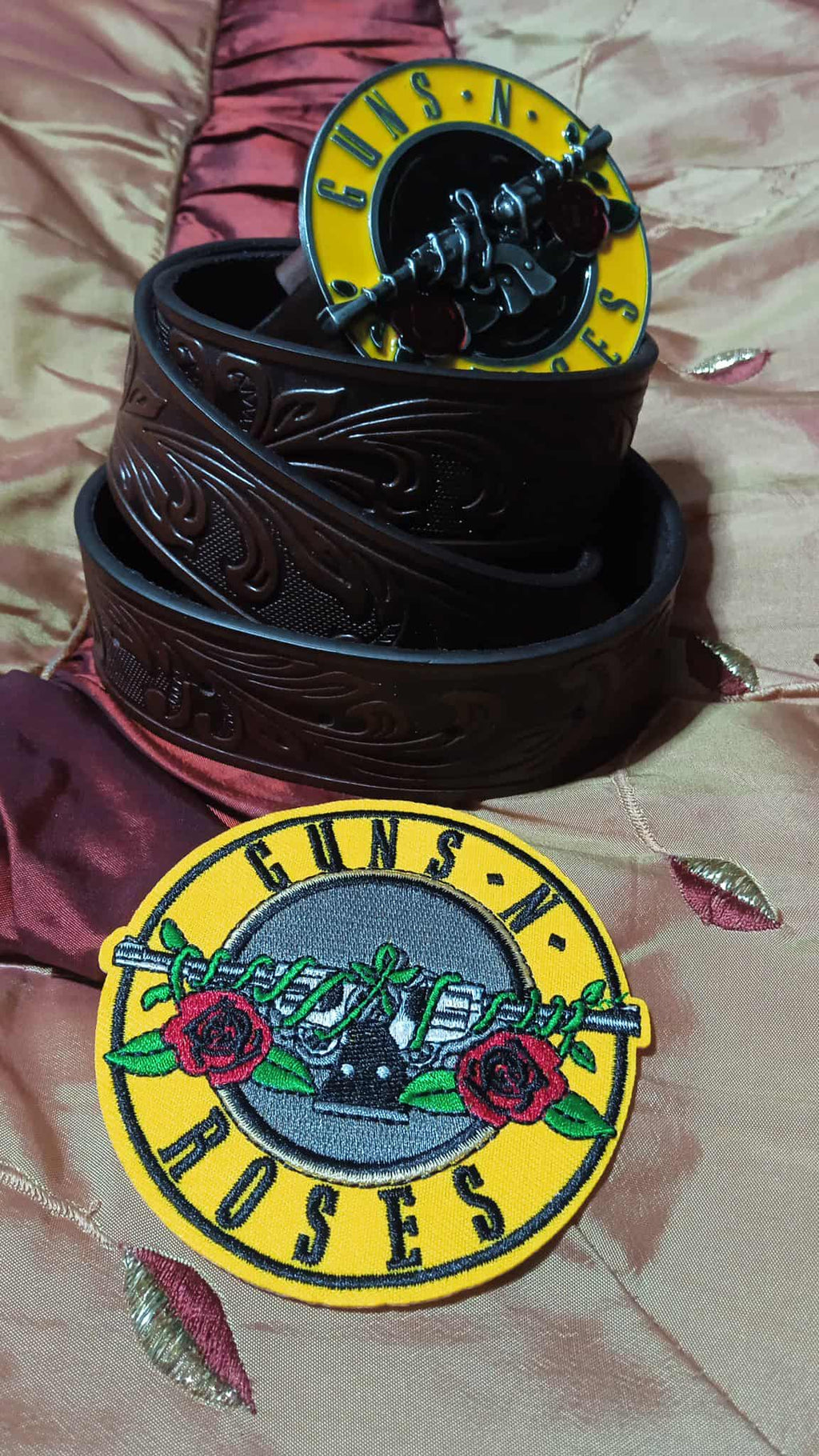 Ceinture + patch Guns N' Roses marron image 1