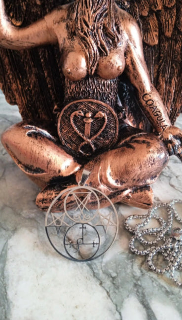 Collier + pendentif sceau de Lucifer image 1
