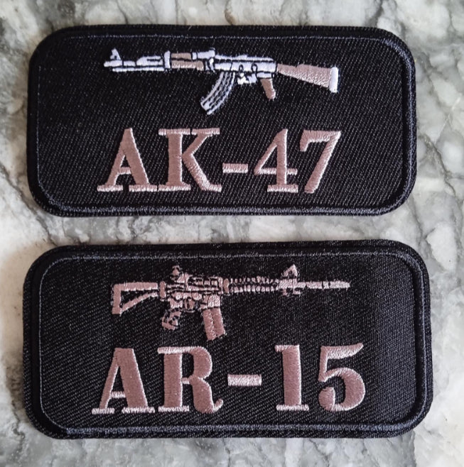 Lot de patchs X2 gun ak47 AR15 image 0